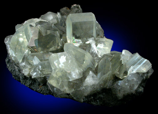 Anglesite on Galena from Touissit Mine, 21 km SSE of Oujda, Jerada Province, Oriental, Morocco