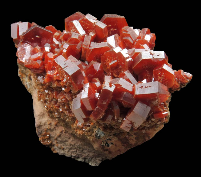 Vanadinite from Mibladen, Haute Moulouya Basin, Zeida-Aouli-Mibladen belt, Midelt Province, Morocco