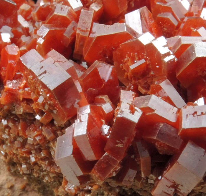 Vanadinite from Mibladen, Haute Moulouya Basin, Zeida-Aouli-Mibladen belt, Midelt Province, Morocco