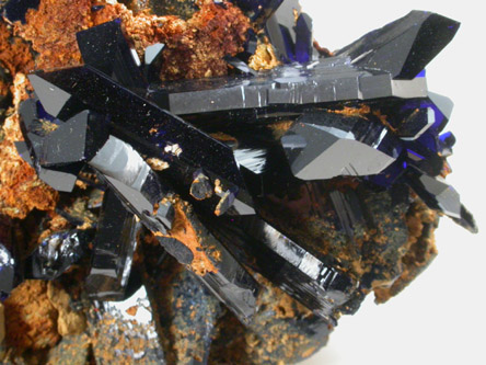 Azurite from Touissit Mine, 21 km SSE of Oujda, Jerada Province, Oriental, Morocco