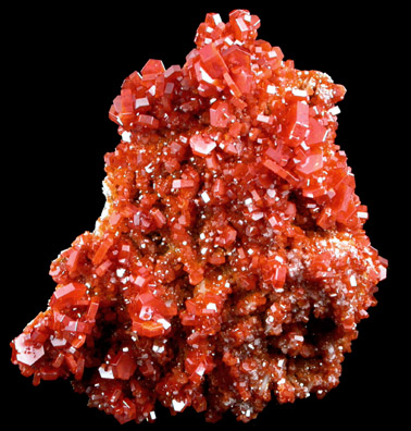 Vanadinite from Mibladen, Haute Moulouya Basin, Zeida-Aouli-Mibladen belt, Midelt Province, Morocco