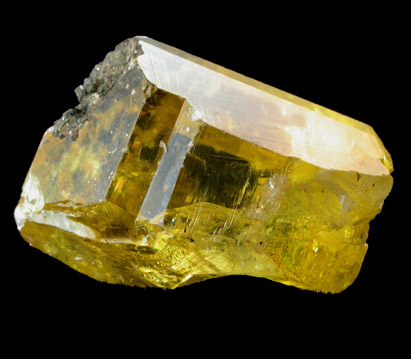 Anglesite (yellow facet grade) from Touissit Mine, 21 km SSE of Oujda, Jerada Province, Oriental, Morocco