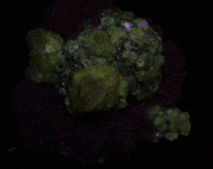 Cerussite on Barite from Mibladen, Haute Moulouya Basin, Zeida-Aouli-Mibladen belt, Midelt Province, Morocco