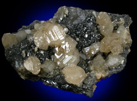 Cerussite on Galena from Touissit Mine, 21 km SSE of Oujda, Jerada Province, Oriental, Morocco