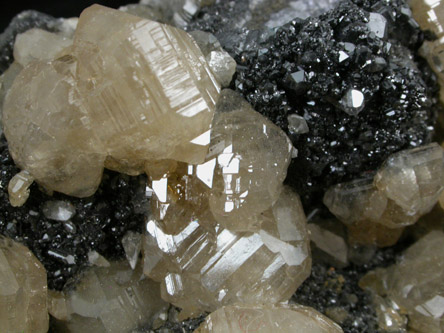 Cerussite on Galena from Touissit Mine, 21 km SSE of Oujda, Jerada Province, Oriental, Morocco