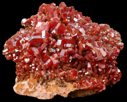 Vanadinite from Mibladen, Haute Moulouya Basin, Zeida-Aouli-Mibladen belt, Midelt Province, Morocco