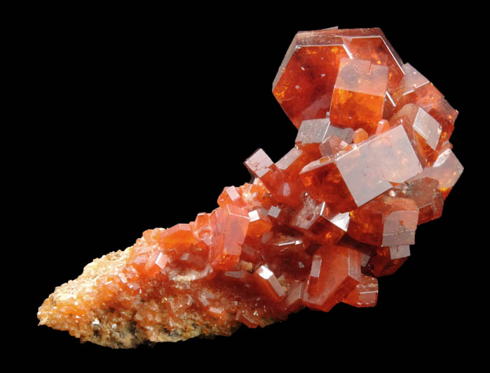 Vanadinite from Mibladen, Haute Moulouya Basin, Zeida-Aouli-Mibladen belt, Midelt Province, Morocco