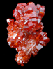 Vanadinite on Barite from Mibladen, Haute Moulouya Basin, Zeida-Aouli-Mibladen belt, Midelt Province, Morocco