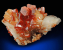 Vanadinite on Barite from Mibladen, Haute Moulouya Basin, Zeida-Aouli-Mibladen belt, Midelt Province, Morocco