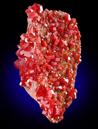 Vanadinite from Mibladen, Haute Moulouya Basin, Zeida-Aouli-Mibladen belt, Midelt Province, Morocco