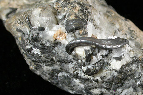 Silver (wire crystals) from Silver Islet Mine, near Thunder Cape, Ontario, Canada