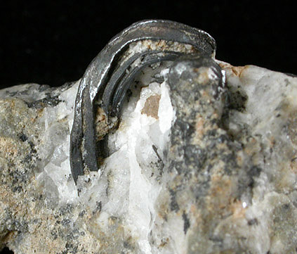 Silver (wire crystals) from Silver Islet Mine, near Thunder Cape, Ontario, Canada