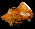 Wulfenite and Mimetite from Rowley Mine, 20 km northwest of Theba, Painted Rock Mountains, Maricopa County, Arizona