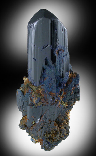 Azurite from Touissit Mine, 21 km SSE of Oujda, Jerada Province, Oriental, Morocco