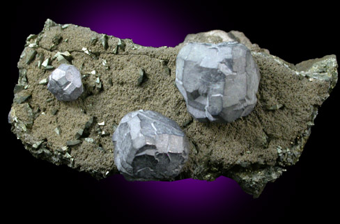 Galena (complex crystals) from Dundas, Ontario, Canada