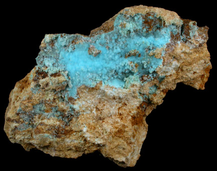 Chalcoalumite from Grandview Mine, Coconino County, Arizona