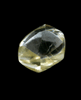 Diamond (1.36 carat yellow dodecahedral crystal) from Orapa Mine, south of the Makgadikgadi Pans, Botswana
