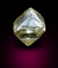 Diamond (1.19 carat yellow octahedral crystal) from Premier Mine, Gauteng Province, South Africa