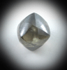 Diamond (1.44 carat black hexoctahedral crystal) from Oranjemund District, southern coastal Namib Desert, Namibia