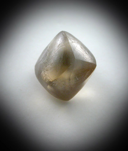 Diamond (1.46 carat brown hexoctahedral crystal) from Free State (formerly Orange Free State), South Africa