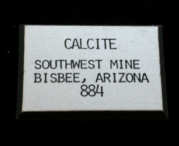 Calcite from Southwest Mine, Bisbee, Cochise County, Arizona