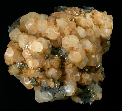Calcite with Marcasite from Vulcan Mine, Vulcan, Dickinson County, Michigan