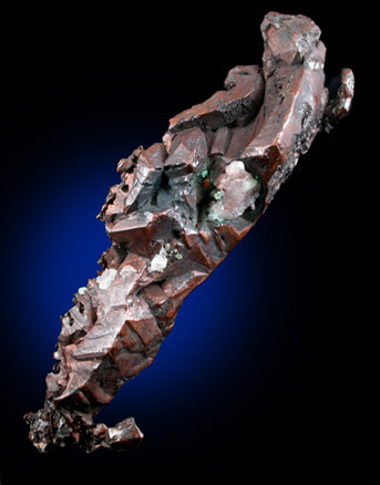 Copper var. Spinel-law Twin Crystals from Keweenaw Peninsula Copper District, Michigan
