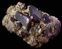 Fluorite with Barite and Calcite from Cave-in-Rock District, Hardin County, Illinois