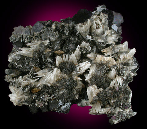 Calcite on Fluorite from Cave-in-Rock District, Hardin County, Illinois