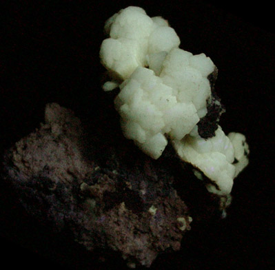 Aragonite var. Tarnowitzite from Mibladen, Haute Moulouya Basin, Zeida-Aouli-Mibladen belt, Midelt Province, Morocco