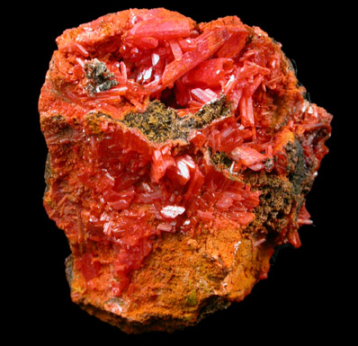 Crocoite from Dundas, Tasmania, Australia