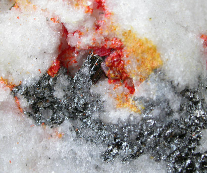 Rathite and Realgar from Lengenbach Quarry, Binntal, Wallis, Switzerland (Type Locality for Rathite)