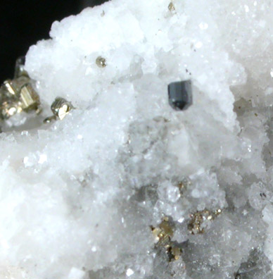 Rutile and Pyrite from Lengenbach Quarry, Binntal, Wallis, Switzerland
