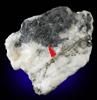Smithite on Jordanite with Xanthoconite from Lengenbach Quarry, Binntal, Wallis, Switzerland (Type Locality for Smithite and Jordanite)