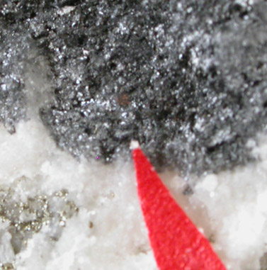 Smithite on Jordanite with Xanthoconite from Lengenbach Quarry, Binntal, Wallis, Switzerland (Type Locality for Smithite and Jordanite)