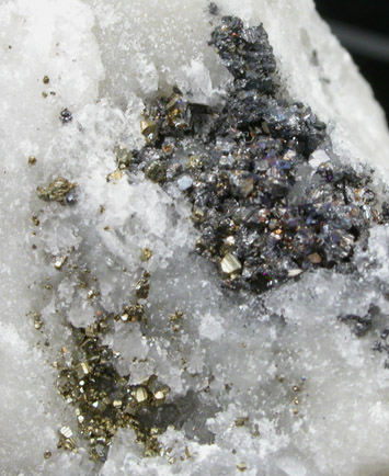 Wurtzite-2H with Jordanite and Pyrite from Lengenbach Quarry, Binntal, Wallis, Switzerland (Type Locality for Jordanite)