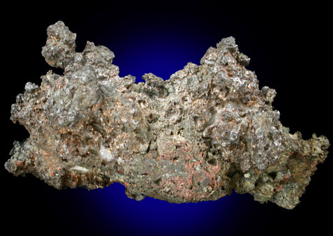 Silver with Copper (var. Halfbreed) from Keweenaw Peninsula Copper District, Michigan