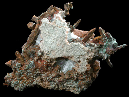 Copper var. Herringbone from Keweenaw Peninsula Copper District, Michigan