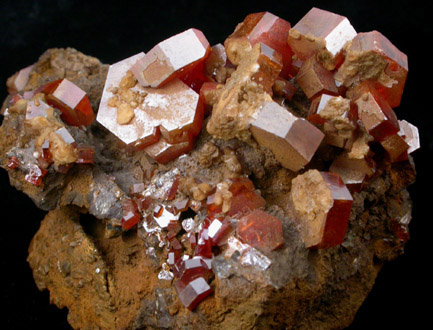 Vanadinite from Taouz, Errachidia, Meknes-Tafilalet, Morocco