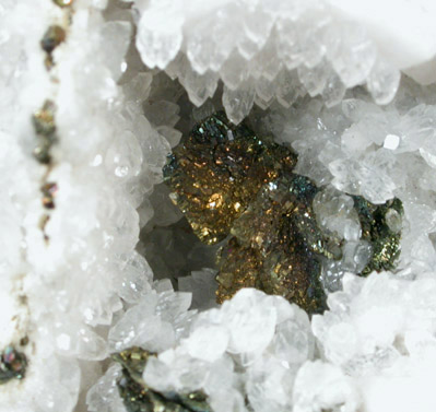 Pyrite in Calcite from Concepción del Oro, Zacatecas, Mexico