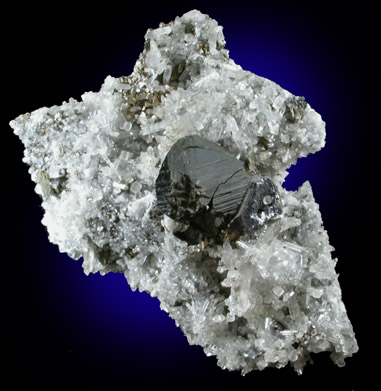 Sphalerite, Galena, Fluorite on Quartz from Dalnegorsk, Primorskiy Kray, Russia