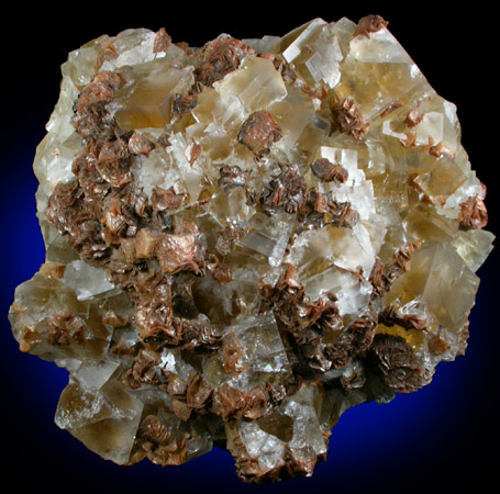 Fluorite with Siderite from (Boltsburn Mine), Rookhope, County Durham, England