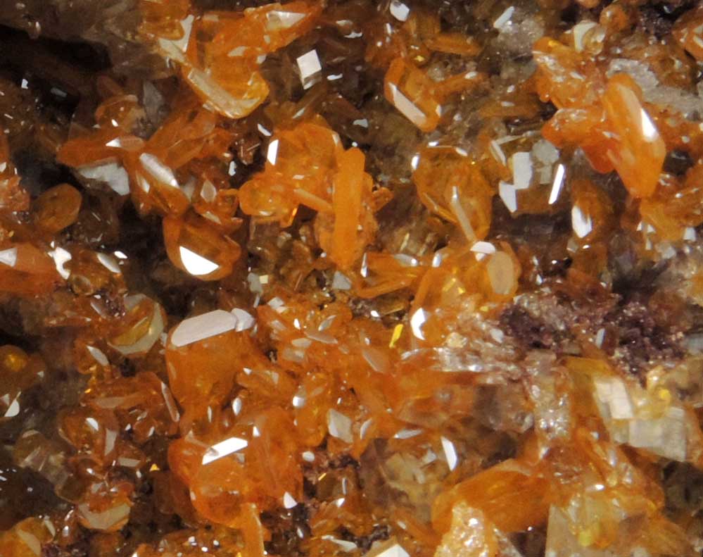 Wulfenite, Mimetite, Willemite from Ahumada Mine, Sierra de Los Lamentos, Chihuahua, Mexico