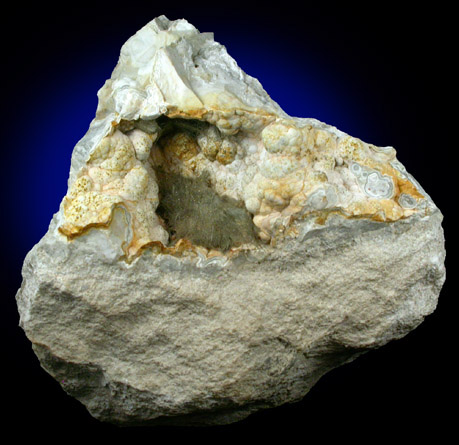 Millerite from Ollie Quarry, Keokuk County, Iowa