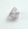 Diamond (0.27 carat pink octahedral crystal) from Oranjemund District, southern coastal Namib Desert, Namibia