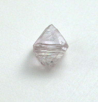 Diamond (0.27 carat pink octahedral crystal) from Oranjemund District, southern coastal Namib Desert, Namibia