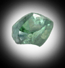 Diamond (1.63 carat green macle, twinned crystal) from Orapa Mine, south of the Makgadikgadi Pans, Botswana