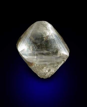 Diamond (0.94 carat octahedral crystal) from Mirny, Republic of Sakha (Yakutia), Siberia, Russia