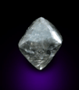 Diamond (0.91 carat octahedral crystal with graphite inclusions) from Guateng Province (formerly Transvaal), South Africa