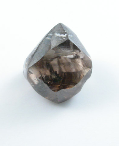 Diamond (0.94 brown carat octahedral crystal) from Finsch Mine, Free State (formerly Orange Free State), South Africa